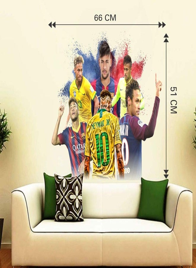 DivineDesigns ملصق نيمار جونيور، لاعب منتخب البرازيل، من تصميم DivineDesigns (المقاس: 66 × 51 سم) | ملصق جداري لغرفة المعيشة/غرفة النوم/المكتب وجميع أنواع الملصقات الزخرفية - Image 3